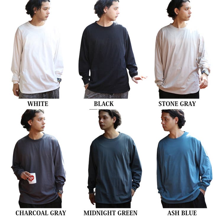 ロングTシャツ メンズ 長袖[品番：EH000006074]｜8（eight