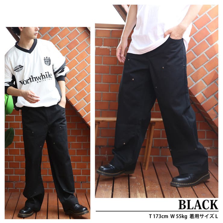 ダブルニーワイドパンツ メンズ チノパン ワークウェア アメカジ  | 8（eight）  | 詳細画像3 