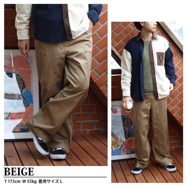ダブルニーワイドパンツ メンズ チノパン ワークウェア アメカジ  | 8（eight）  | 詳細画像6 