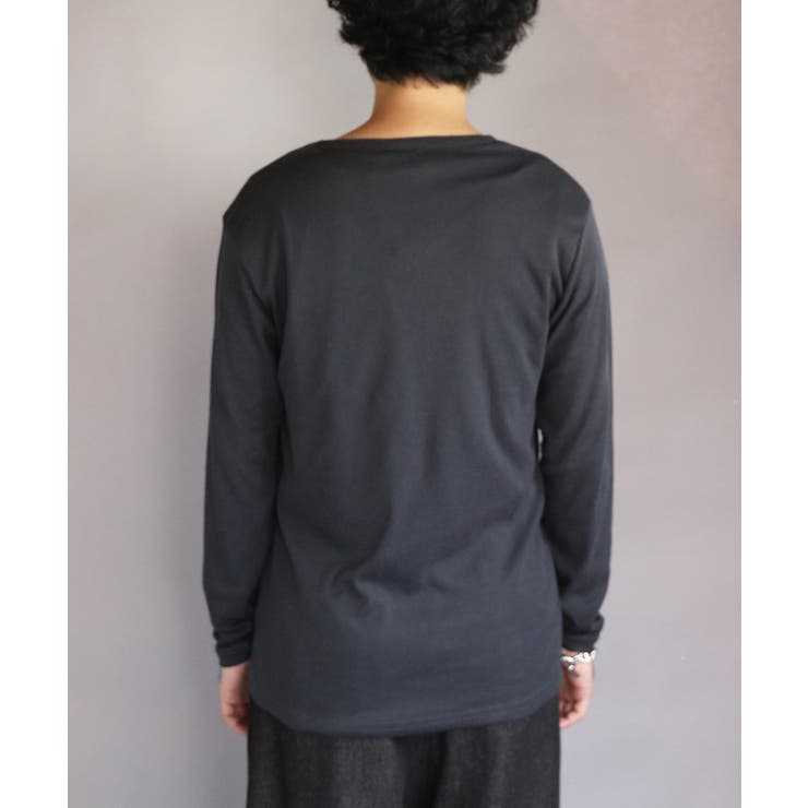 長袖Tシャツ Vネック メンズ ロングTシャツ ロンT インナー