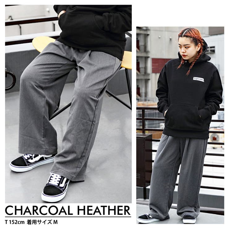 V12 EIGHT PANTS エイトパンツ メンズL グレー 8（eight） ダブルタック 極太スウェットパンツ メンズ
