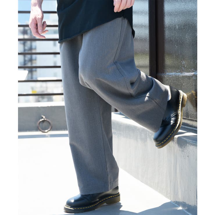 チャコールヘザー | ワイドパンツ メンズ チノパンツ | 8（eight） 