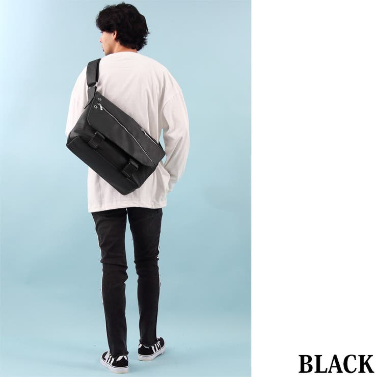 メッセンジャーバッグ メンズ PUレザー[品番：EH000001273]｜8（eight