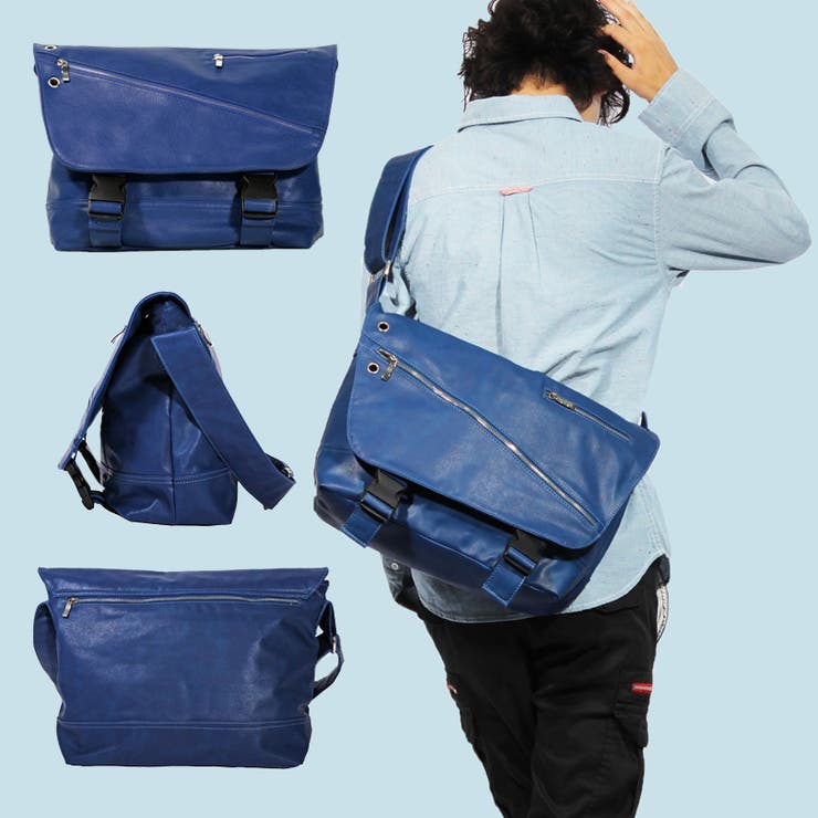 メッセンジャーバッグ メンズ PUレザー[品番：EH000001273]｜8（eight