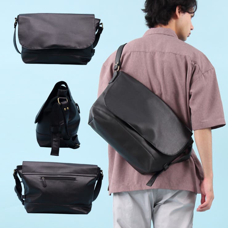 メッセンジャーバッグ メンズ PU[品番：EH000002747]｜8（eight