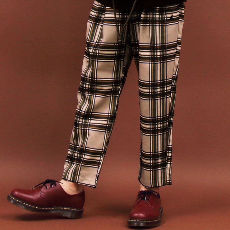 LADMUSICIAN 16AW チェック ワイドパンツ ワイドパンツ メンズ チェックパンツ全5色[品番：EH000005316]｜8