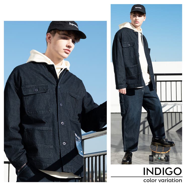 カバーオール メンズ デニム全3色[品番：EH000005486]｜8（eight