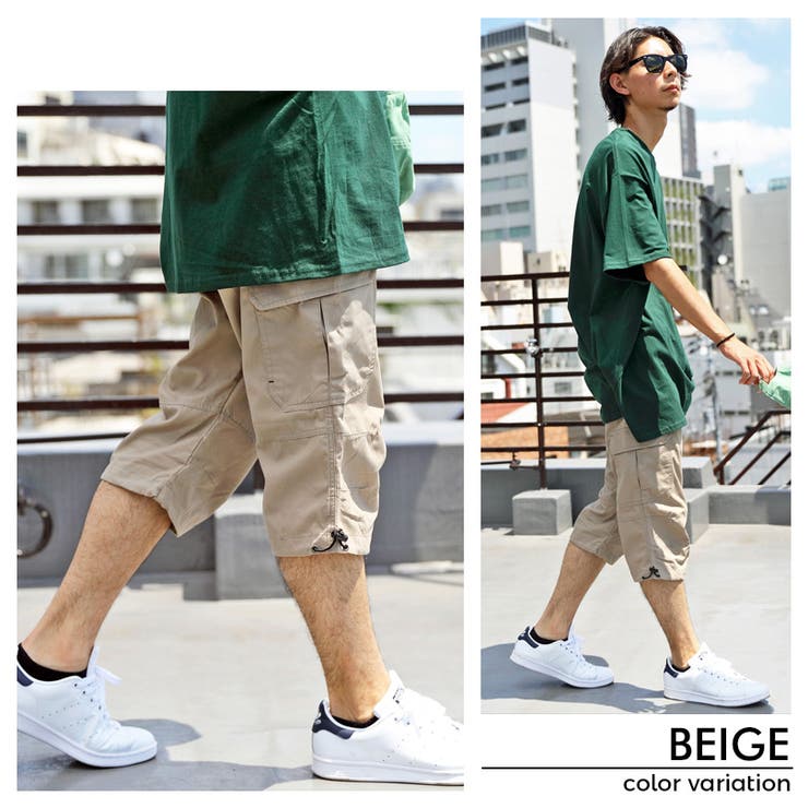 新品8YARDS メンズカーゴショートパンツSサイズ カーゴパンツ メンズ ショートパンツ 全5色 ポケット 七分丈