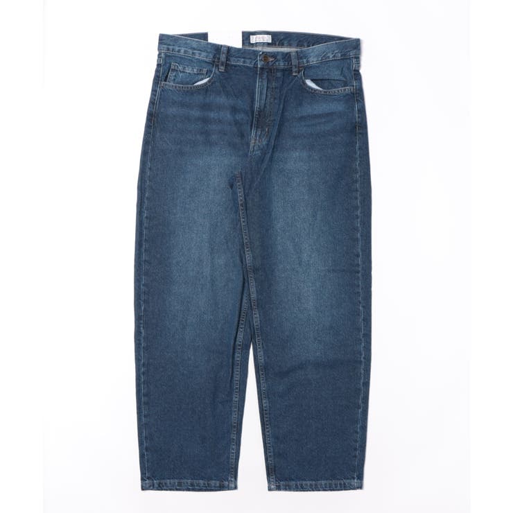 ライトブルー | ワイドデニム メンズ ジーンズ ワイドフィット5Pパンツ Hanes  | 8（eight） 