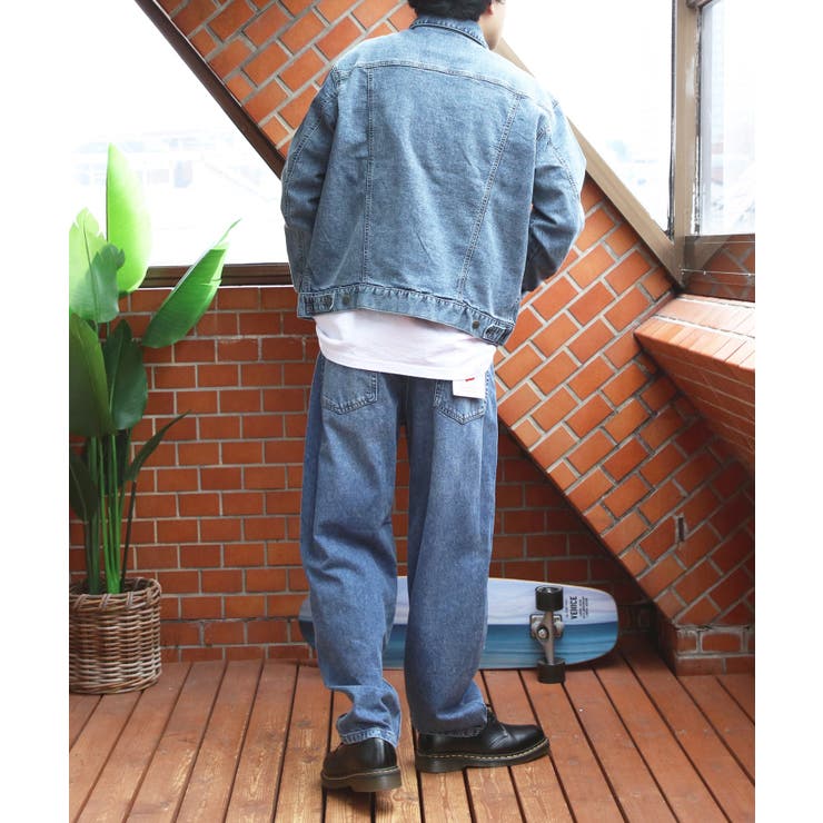 ワイドデニム メンズ ジーンズ ワイドフィット5Pパンツ Hanes  | 8（eight）  | 詳細画像11 