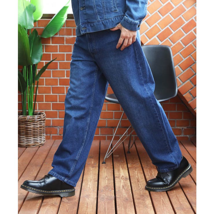 ワイドデニム メンズ ジーンズ ワイドフィット5Pパンツ Hanes  | 8（eight）  | 詳細画像26 