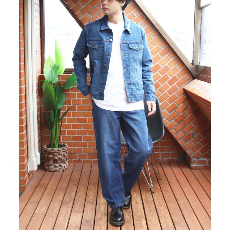 ワイドデニム メンズ ジーンズ ワイドフィット5Pパンツ Hanes  | 8（eight）  | 詳細画像34 