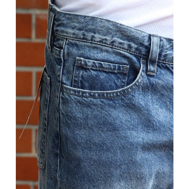 ワイドデニム メンズ ジーンズ ワイドフィット5Pパンツ Hanes  | 8（eight）  | 詳細画像48 