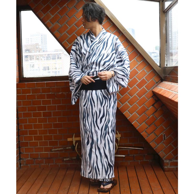 Amazon | 8(eight) (エイト) 浴衣 メンズ 格子 浴衣 コットン 夏