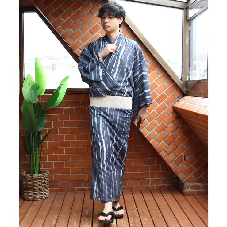 浴衣 メンズ 格子 浴衣 単品 総柄 夏 夏祭り 花火大会に  | 8（eight）  | 詳細画像42 