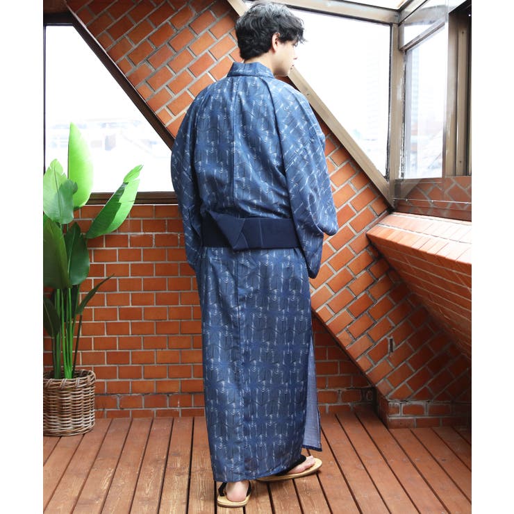 浴衣 メンズ 格子 浴衣 単品 総柄 夏 夏祭り 花火大会に  | 8（eight）  | 詳細画像52 