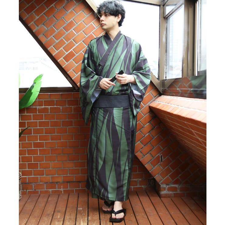 浴衣 メンズ 格子 浴衣 単品 総柄 夏 夏祭り 花火大会に  | 8（eight）  | 詳細画像59 