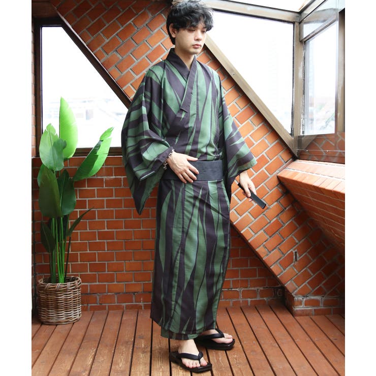 浴衣 メンズ 格子 浴衣 単品 総柄 夏 夏祭り 花火大会に  | 8（eight）  | 詳細画像61 