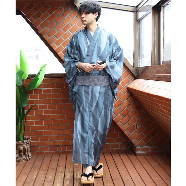 浴衣 メンズ 格子 浴衣 単品 総柄 夏 夏祭り 花火大会に  | 8（eight）  | 詳細画像62 