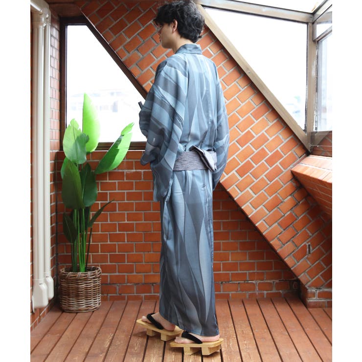 浴衣 メンズ 格子 浴衣 単品 総柄 夏 夏祭り 花火大会に  | 8（eight）  | 詳細画像63 