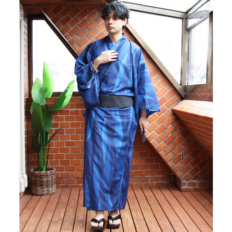 浴衣 メンズ 格子 浴衣 単品 総柄 夏 夏祭り 花火大会に  | 8（eight）  | 詳細画像67 