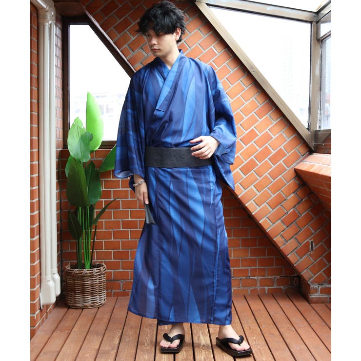 20 | 浴衣 メンズ 格子 浴衣 単品 総柄 夏 夏祭り 花火大会に  | 8（eight） 