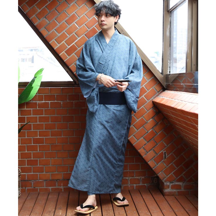 6 | 浴衣 メンズ 格子 浴衣 単品 総柄 夏 夏祭り 花火大会に  | 8（eight） 