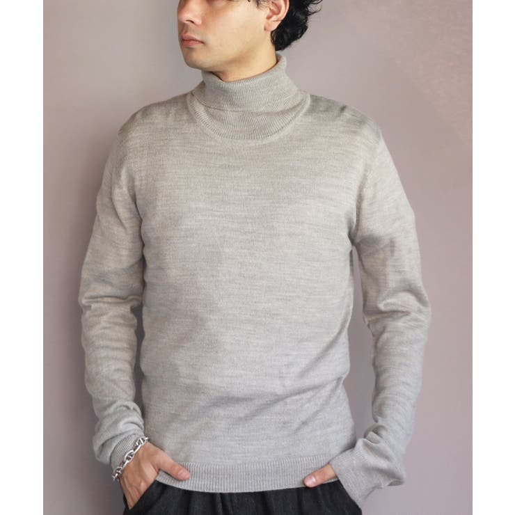 カシミヤタッチタートルネック ニットセーター メンズ ニット  | 8（eight）  | 詳細画像21 