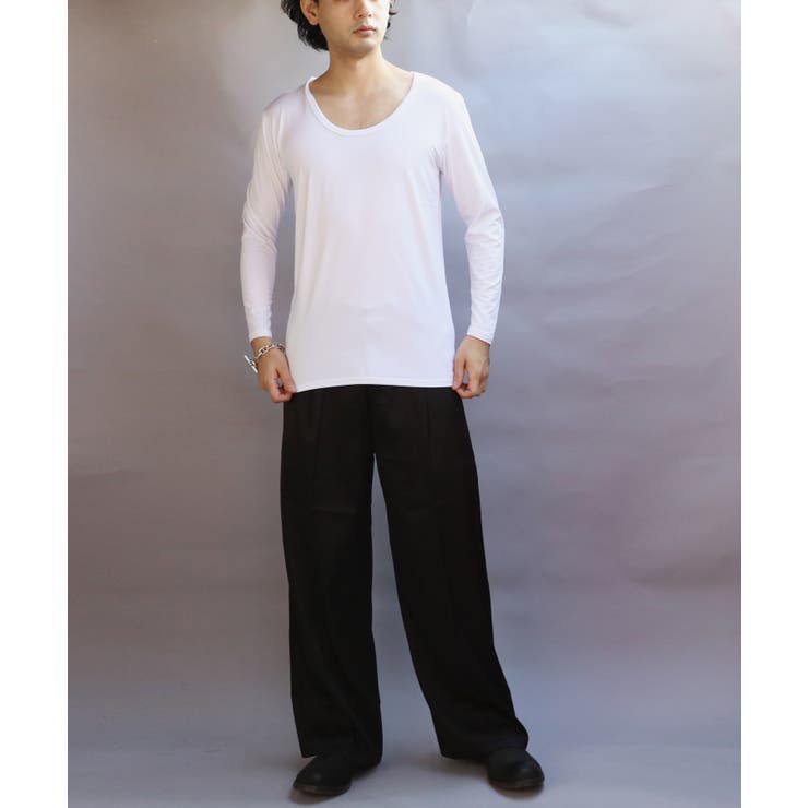 ストレッチUネックロンT メンズ Tシャツ 裏起毛 ユニセックス | 8（eight）  | 詳細画像5 