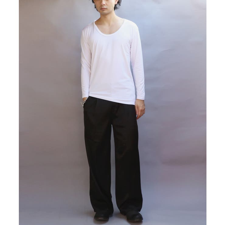 ストレッチUネックロンT メンズ Tシャツ 裏起毛 ユニセックス | 8（eight）  | 詳細画像7 