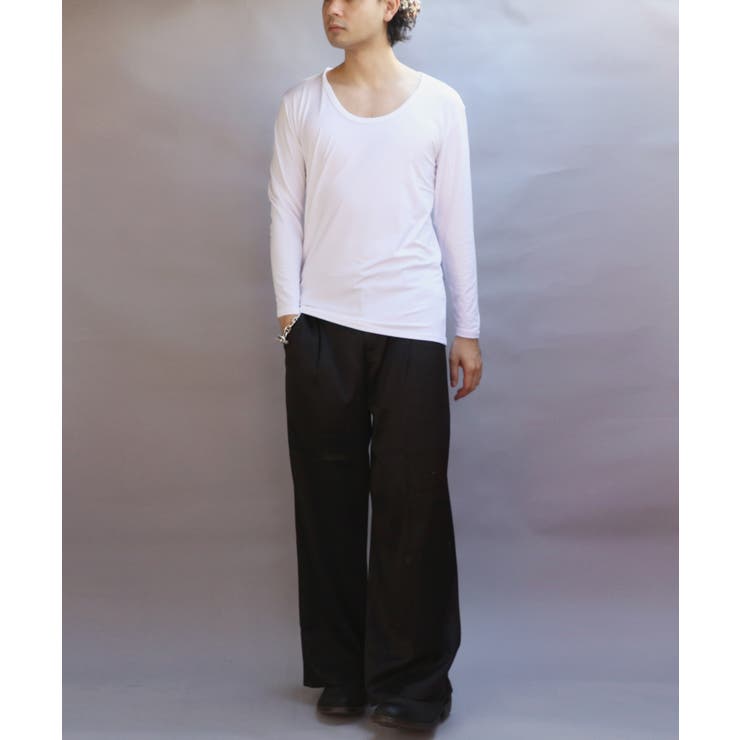 ストレッチUネックロンT メンズ Tシャツ 裏起毛 ユニセックス | 8（eight）  | 詳細画像8 