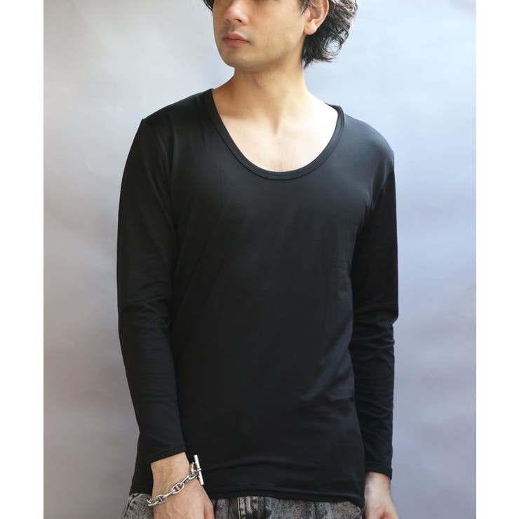 ストレッチUネックロンT メンズ Tシャツ 裏起毛 ユニセックス | 8（eight）  | 詳細画像10 