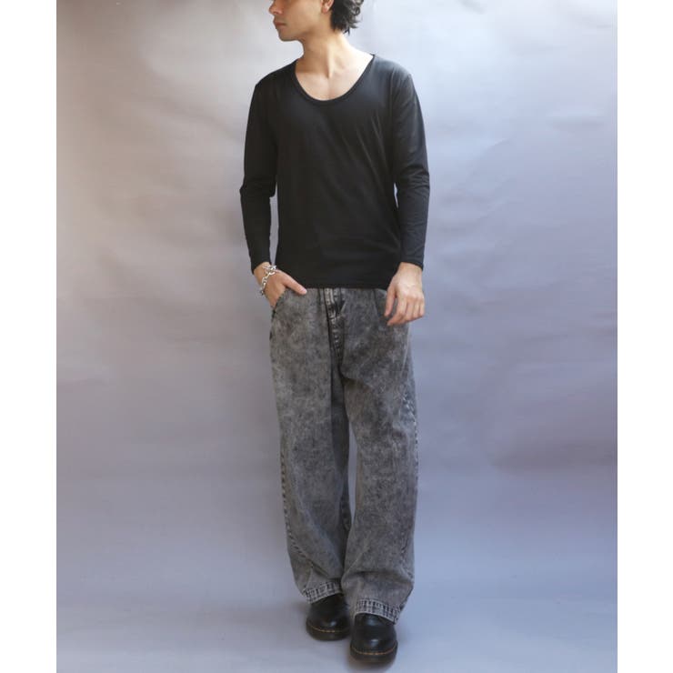 ストレッチUネックロンT メンズ Tシャツ 裏起毛 ユニセックス | 8（eight）  | 詳細画像12 