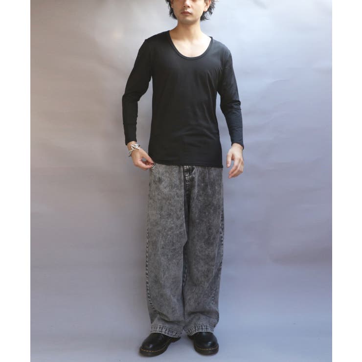 ストレッチUネックロンT メンズ Tシャツ 裏起毛 ユニセックス | 8（eight）  | 詳細画像13 