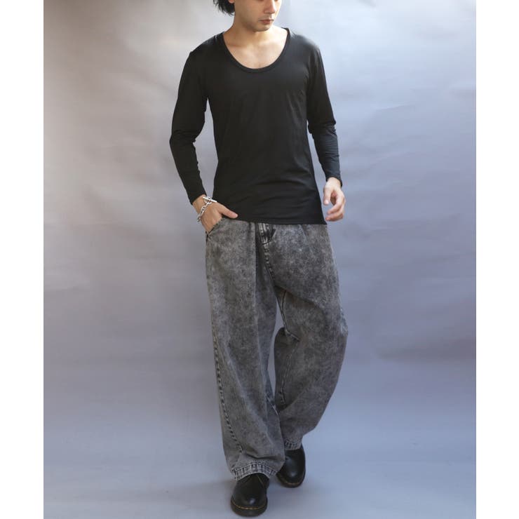 ストレッチUネックロンT メンズ Tシャツ 裏起毛 ユニセックス | 8（eight）  | 詳細画像15 