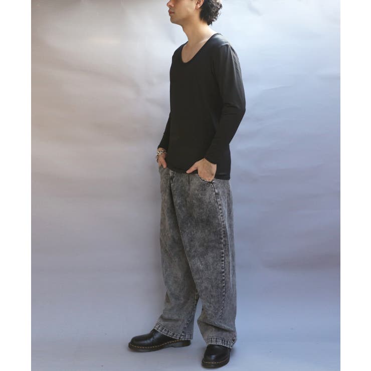 ストレッチUネックロンT メンズ Tシャツ 裏起毛 ユニセックス | 8（eight）  | 詳細画像16 