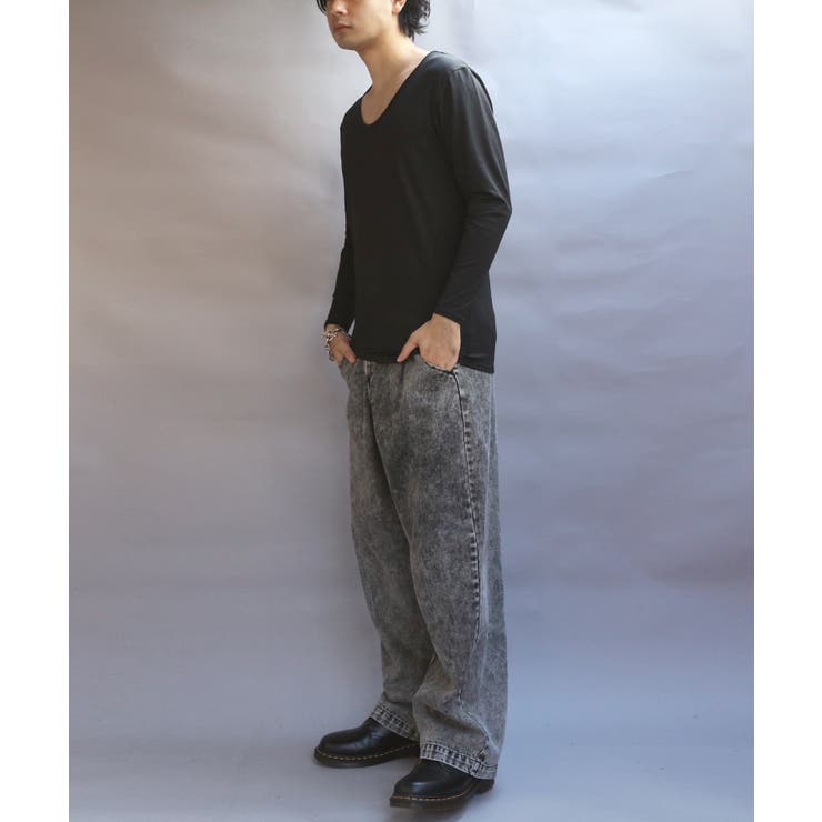 ストレッチUネックロンT メンズ Tシャツ 裏起毛 ユニセックス | 8（eight）  | 詳細画像17 