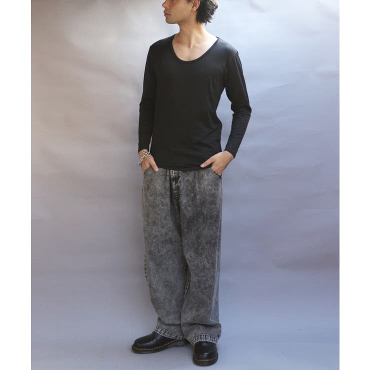 ストレッチUネックロンT メンズ Tシャツ 裏起毛 ユニセックス | 8（eight）  | 詳細画像18 