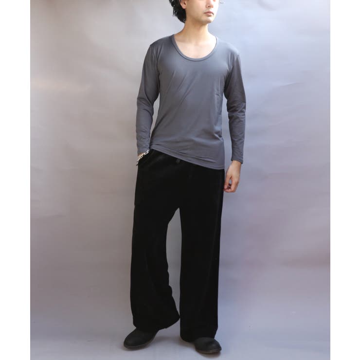 ストレッチUネックロンT メンズ Tシャツ 裏起毛 ユニセックス | 8（eight）  | 詳細画像21 