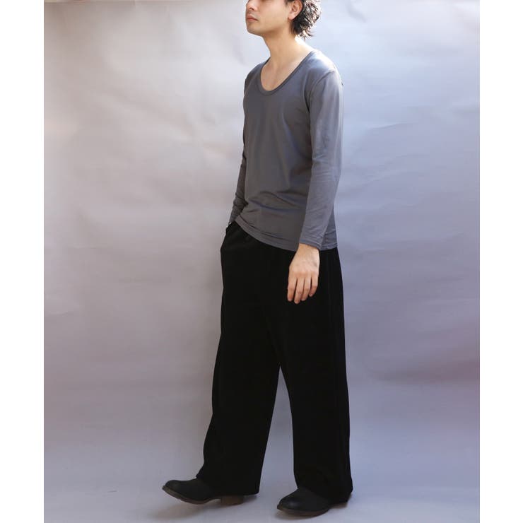 ストレッチUネックロンT メンズ Tシャツ 裏起毛 ユニセックス | 8（eight）  | 詳細画像24 