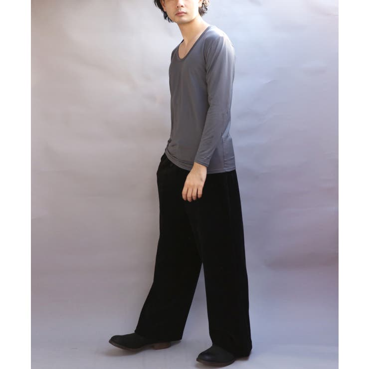 ストレッチUネックロンT メンズ Tシャツ 裏起毛 ユニセックス | 8（eight）  | 詳細画像25 