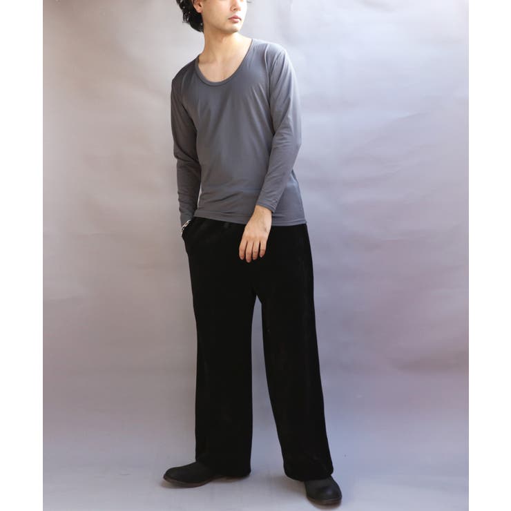 ストレッチUネックロンT メンズ Tシャツ 裏起毛 ユニセックス | 8（eight）  | 詳細画像27 