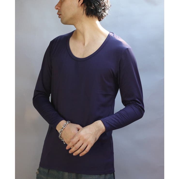 ストレッチUネックロンT メンズ Tシャツ 裏起毛 ユニセックス | 8（eight）  | 詳細画像28 