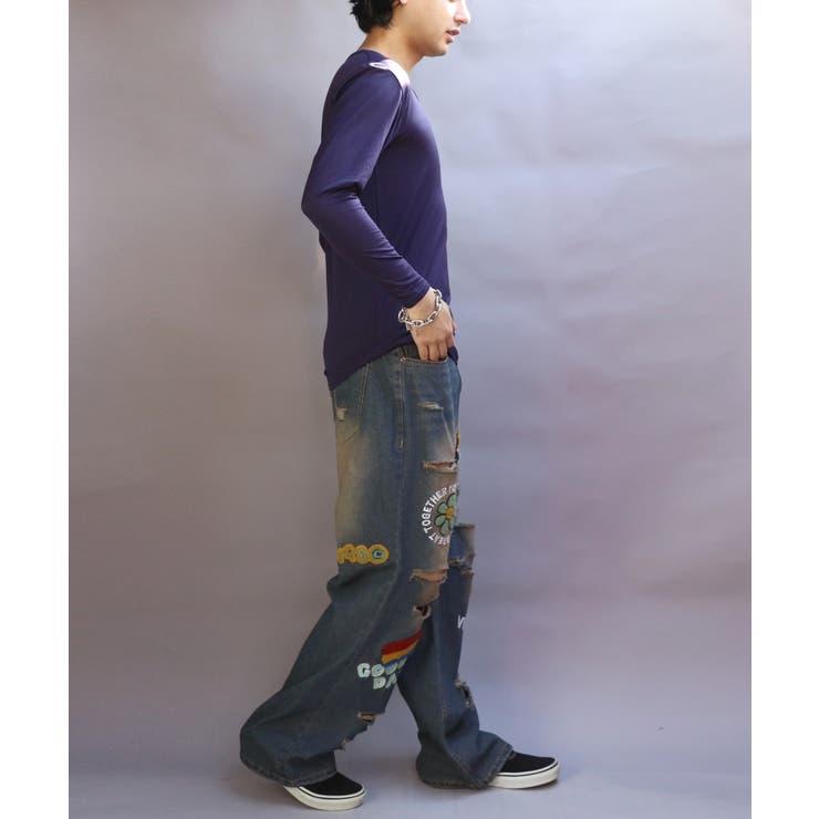 ストレッチUネックロンT メンズ Tシャツ 裏起毛 ユニセックス | 8（eight）  | 詳細画像29 