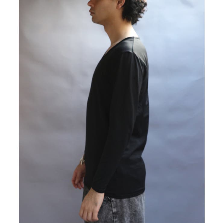 ストレッチUネックロンT メンズ Tシャツ 裏起毛 ユニセックス | 8（eight）  | 詳細画像36 