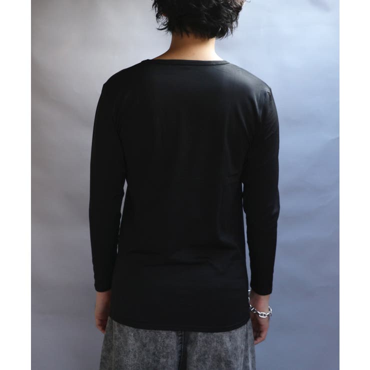 ストレッチUネックロンT メンズ Tシャツ 裏起毛 ユニセックス | 8（eight）  | 詳細画像37 