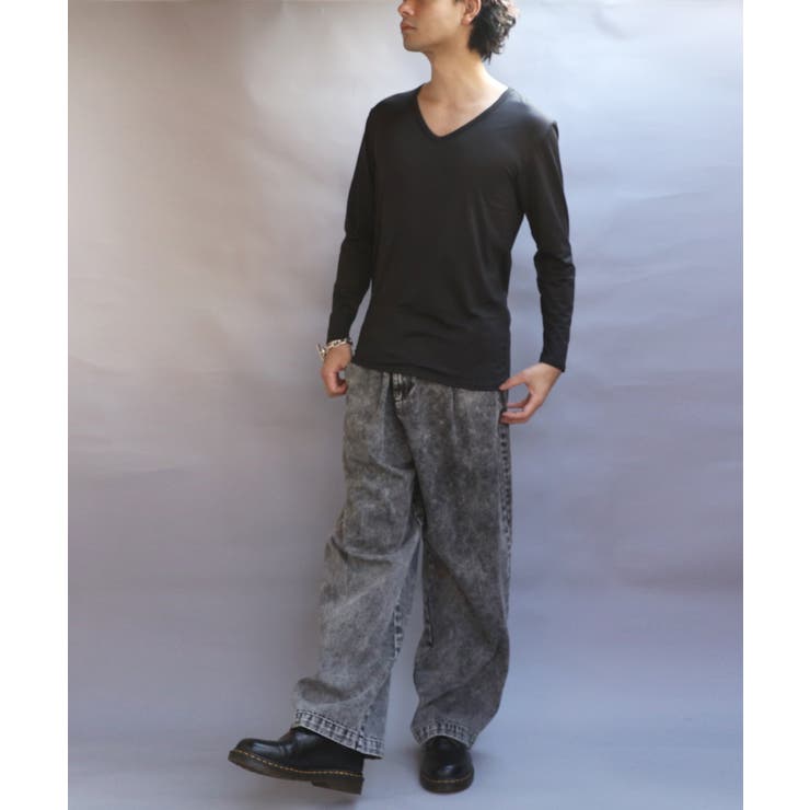 ストレッチVネックロンT メンズ Ｔシャツ ロング 裏起毛  | 8（eight）  | 詳細画像15 