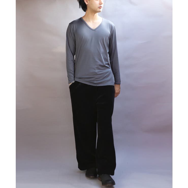 ストレッチVネックロンT メンズ Ｔシャツ ロング 裏起毛  | 8（eight）  | 詳細画像21 