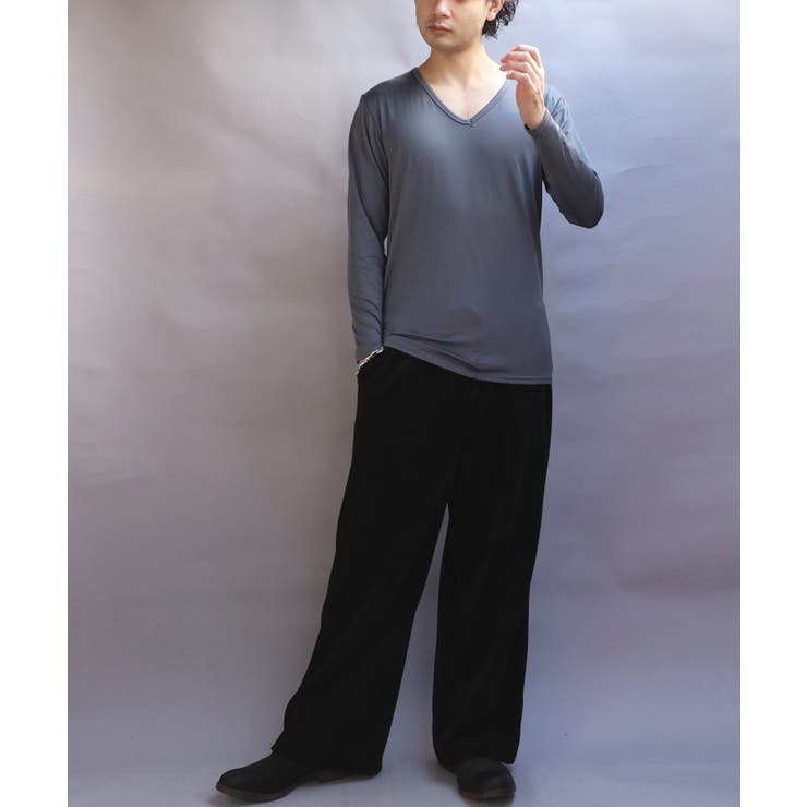 ストレッチVネックロンT メンズ Ｔシャツ ロング 裏起毛  | 8（eight）  | 詳細画像24 