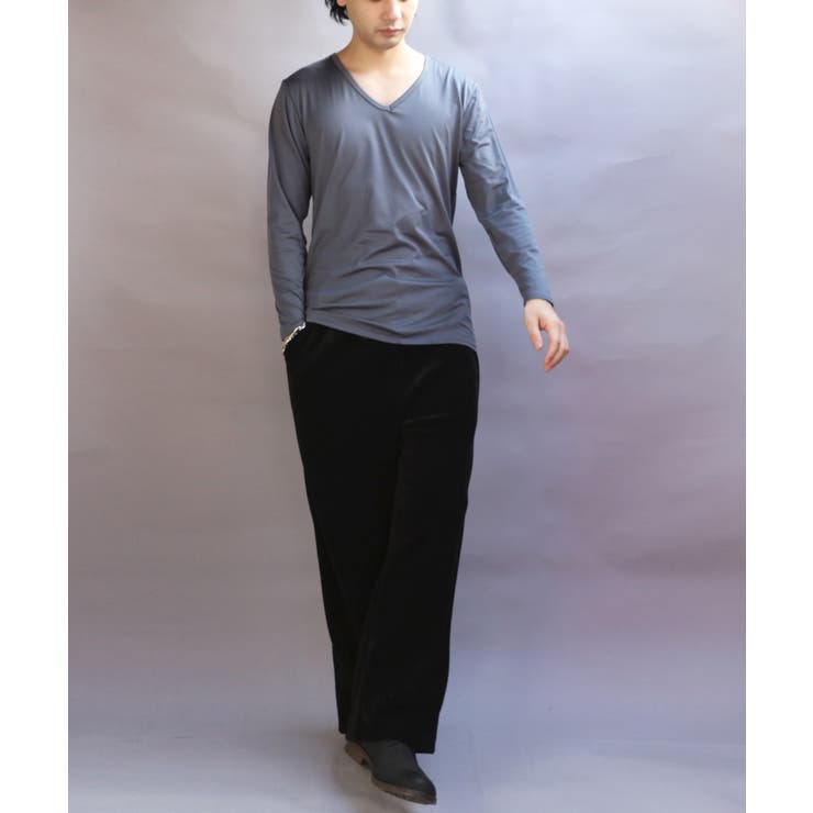 ストレッチVネックロンT メンズ Ｔシャツ ロング 裏起毛  | 8（eight）  | 詳細画像25 